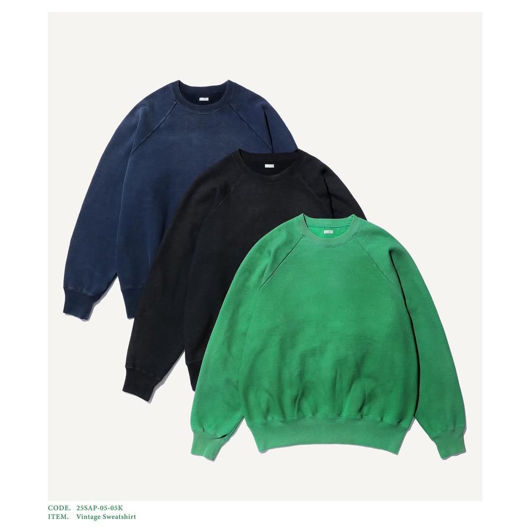 A.PRESSE 25SS Vintage Sweatshirt